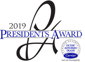 2019 Presidents Award Carrier Factory Authorized Dealer